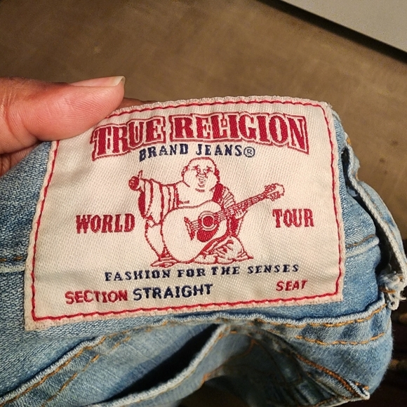 True Religion Mens Straight Jeans Size 31, Inseam 32" - Picture 5 of 10